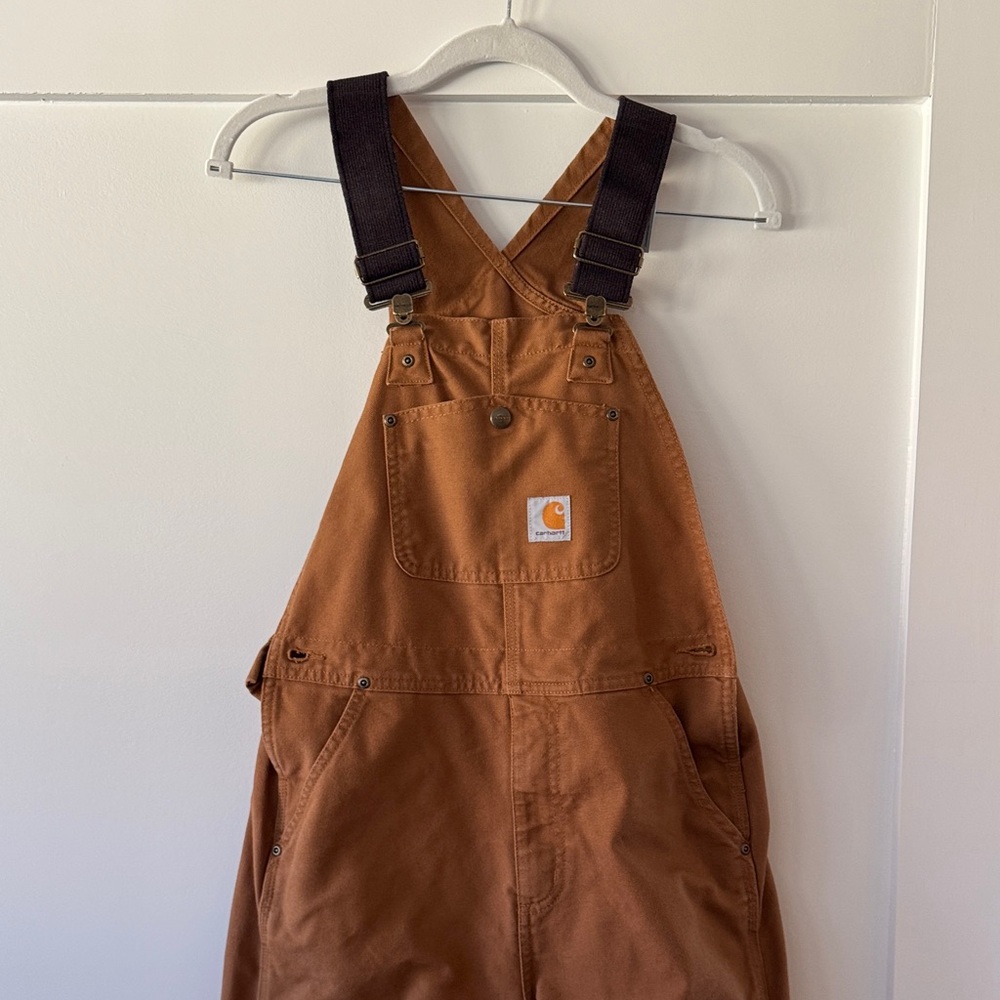 Carhartt Tan Bib Overalls